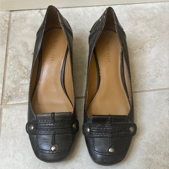 Vintage Shoes - Vintage Nine West Leather Heels